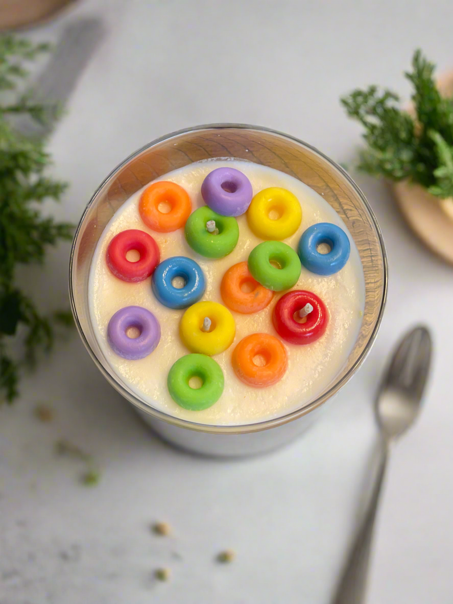 Fruity Loop Loops Dessert Candle