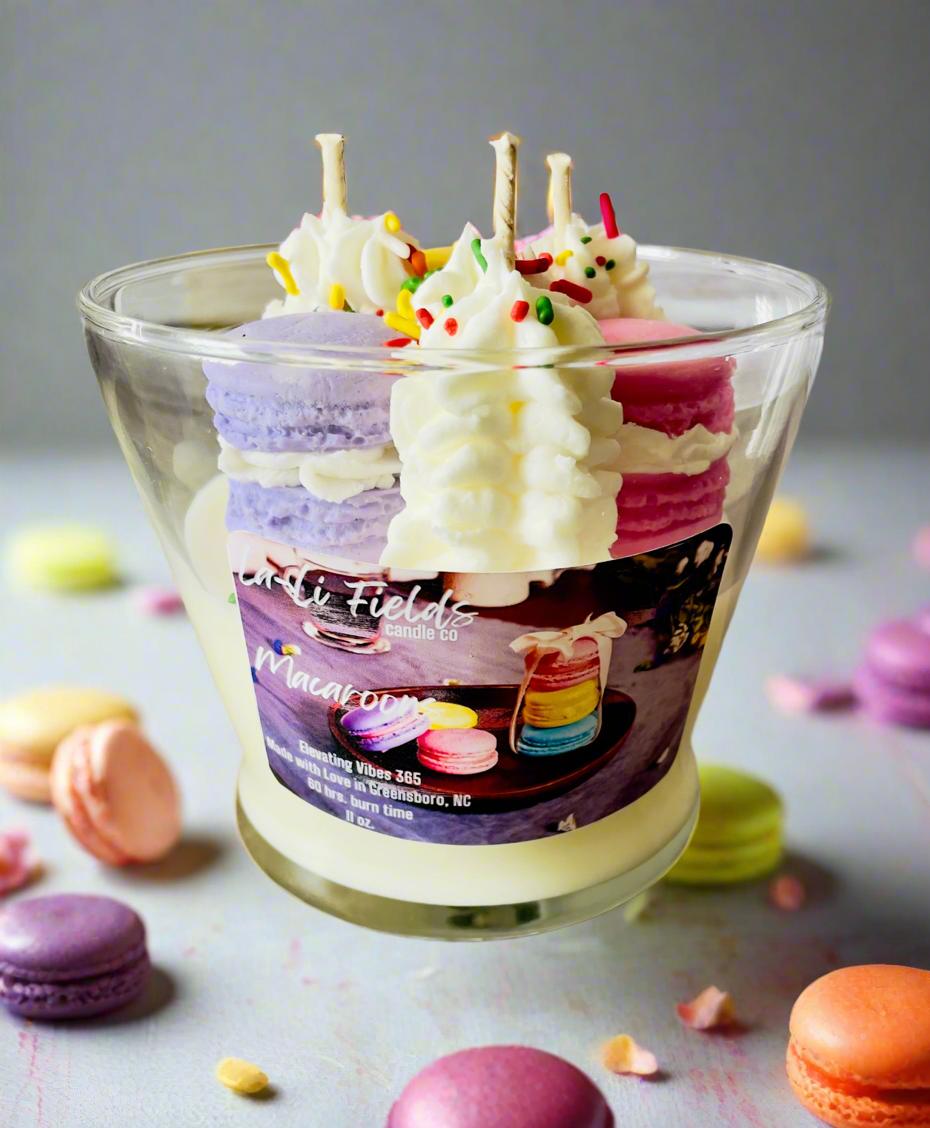 Macaroons Dessert Candle