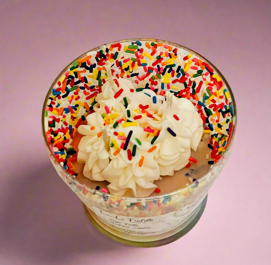 Fun Fetti Birthday Cake Dessert Candle