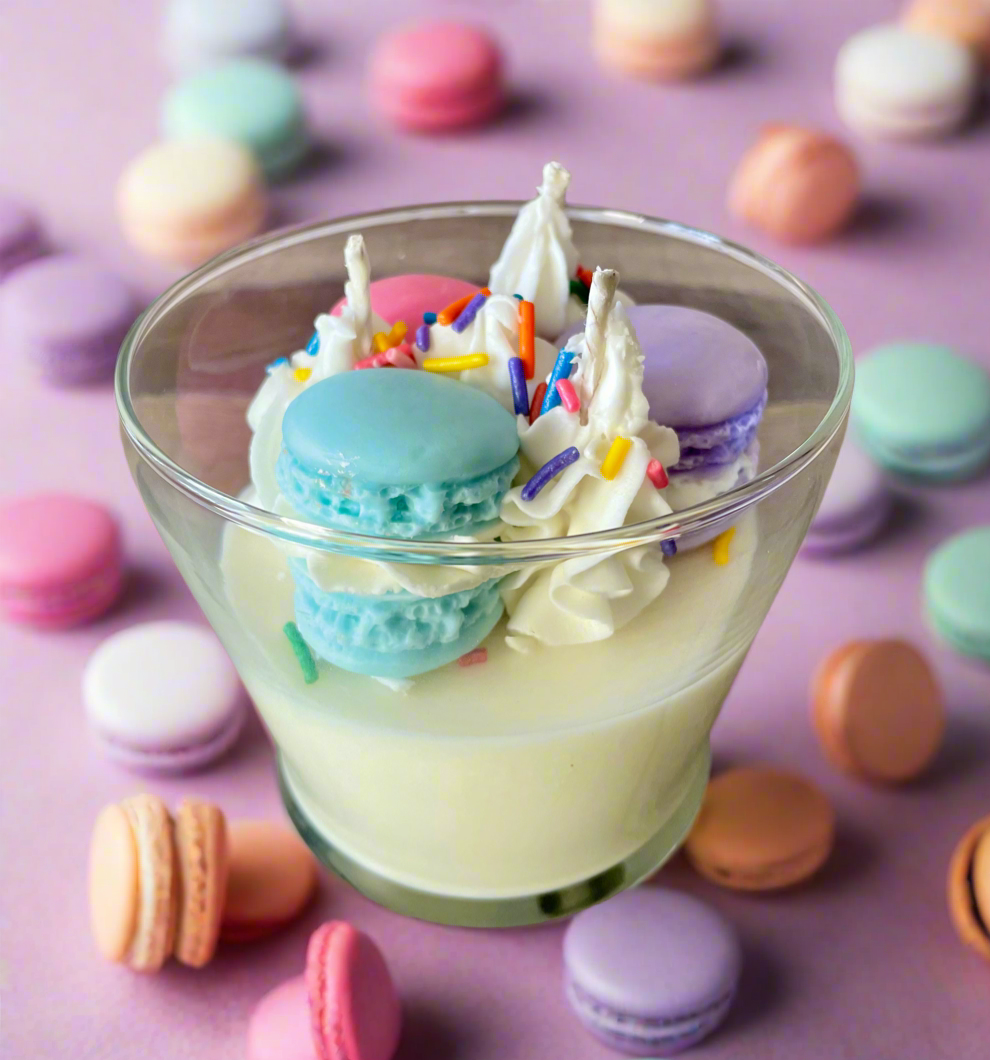 Macaroons Dessert Candle
