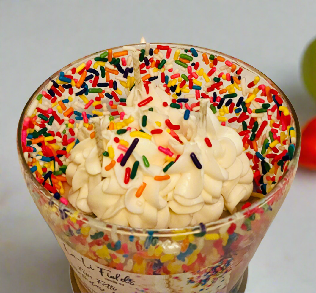 Fun Fetti Birthday Cake Dessert Candle