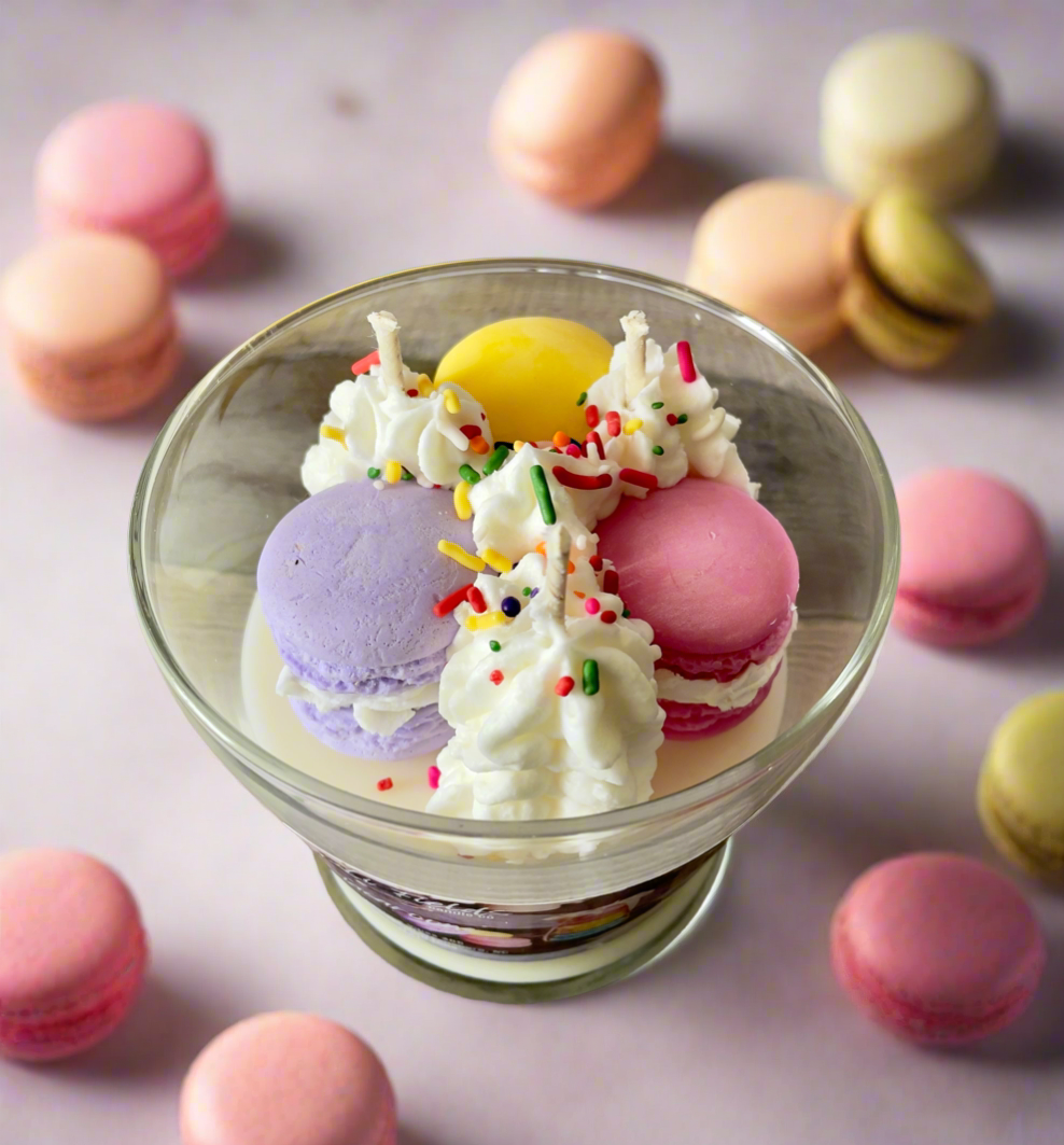Macaroons Dessert Candle