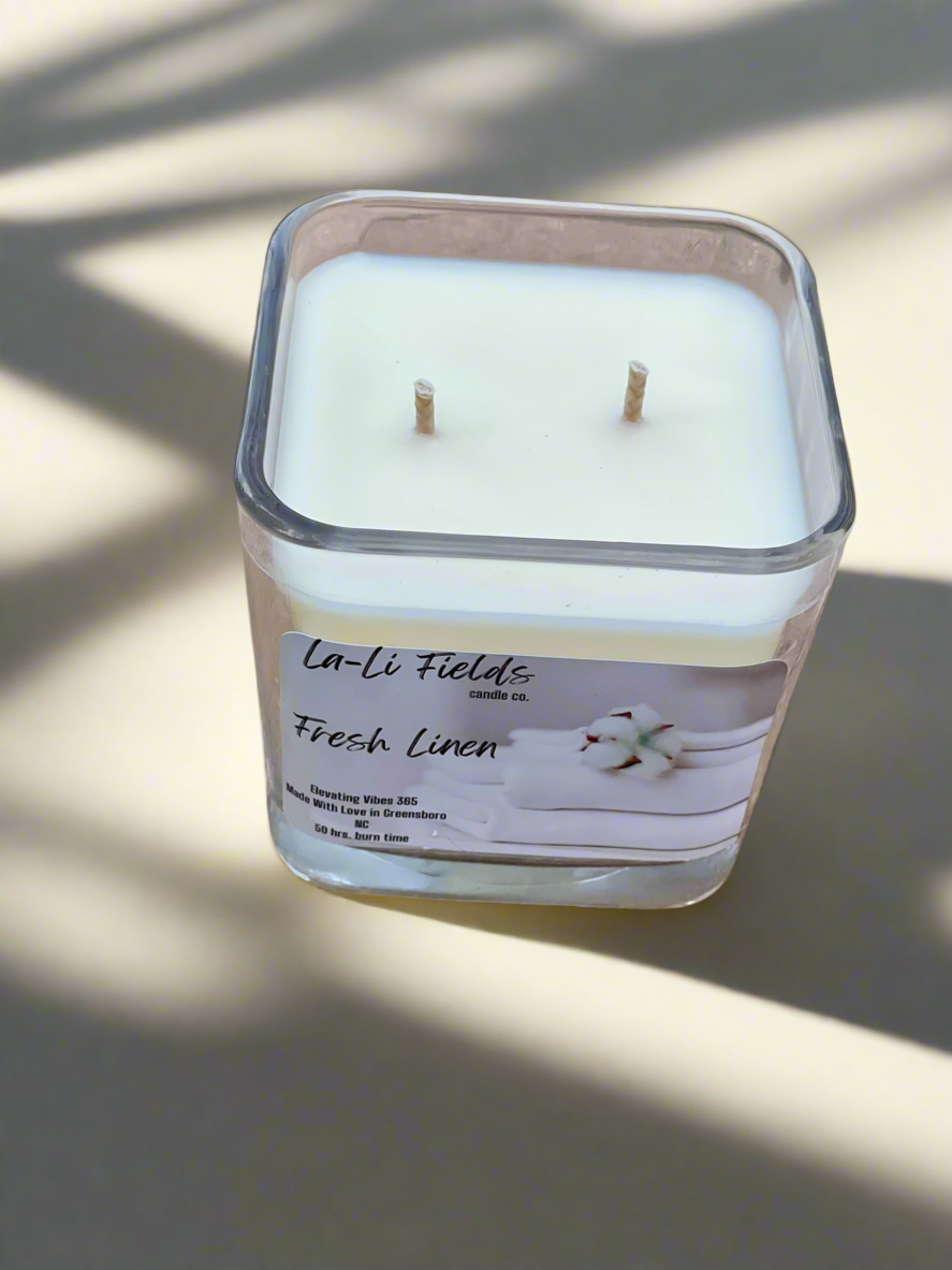 Fresh Linen Aromatherapy Soy Candle