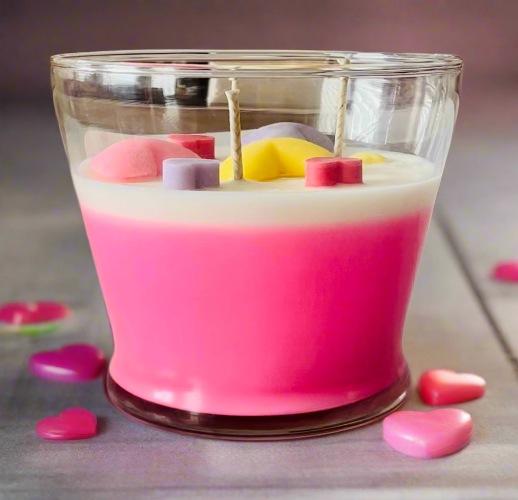 Sweet Tart Sweet Heart Dessert Candle