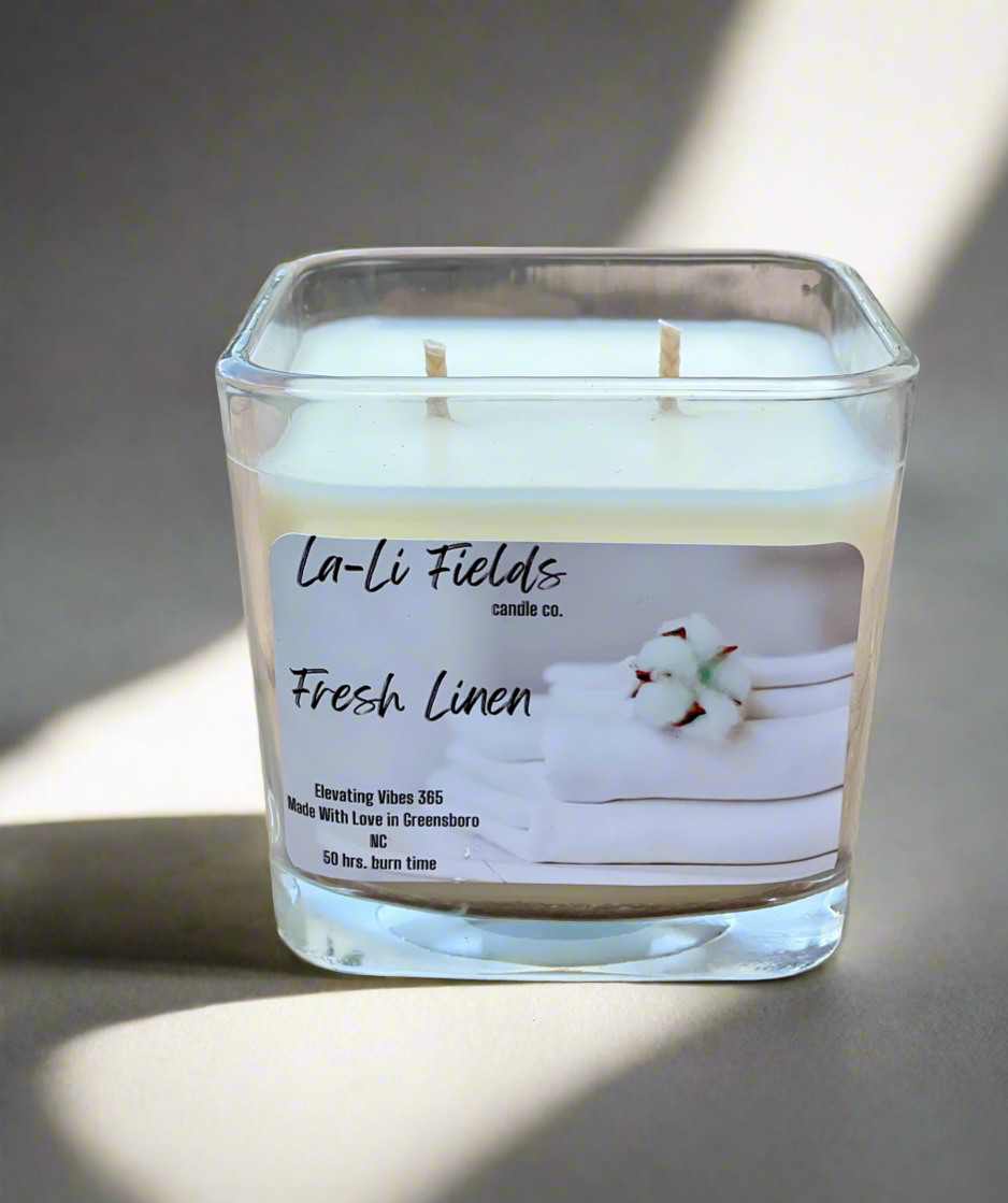 Fresh Linen Aromatherapy Soy Candle