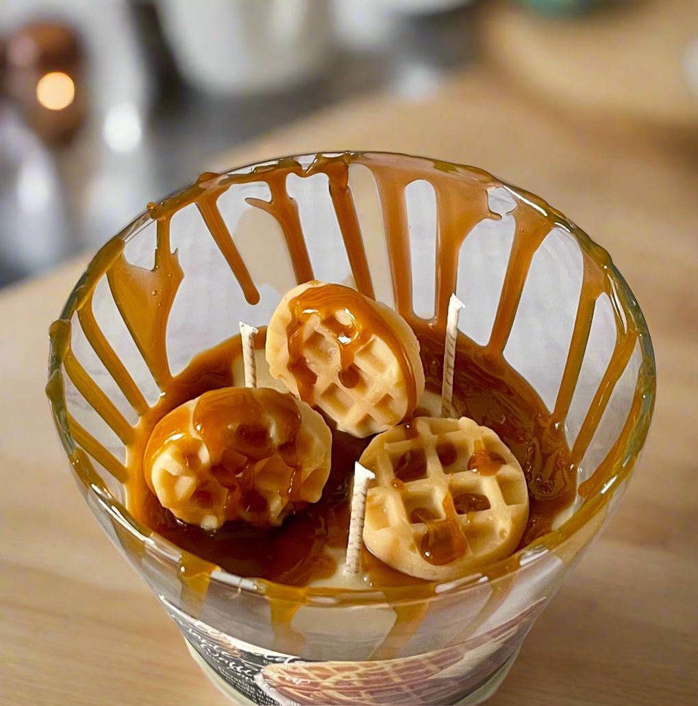Maple Syrup Waffle Dessert Candle