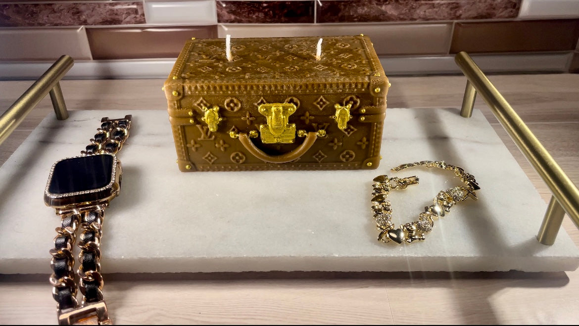 Designer Décor Candle #8 LV Trunk