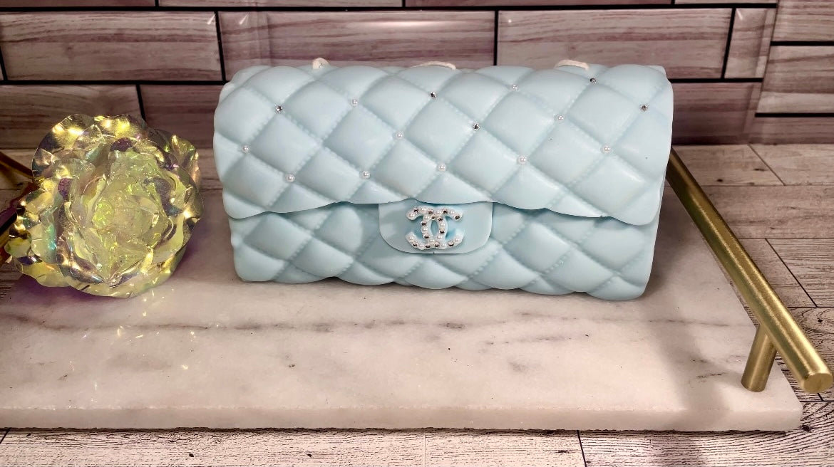 Designer Décor Candle #6 CC Diamonds and Pearls Purse