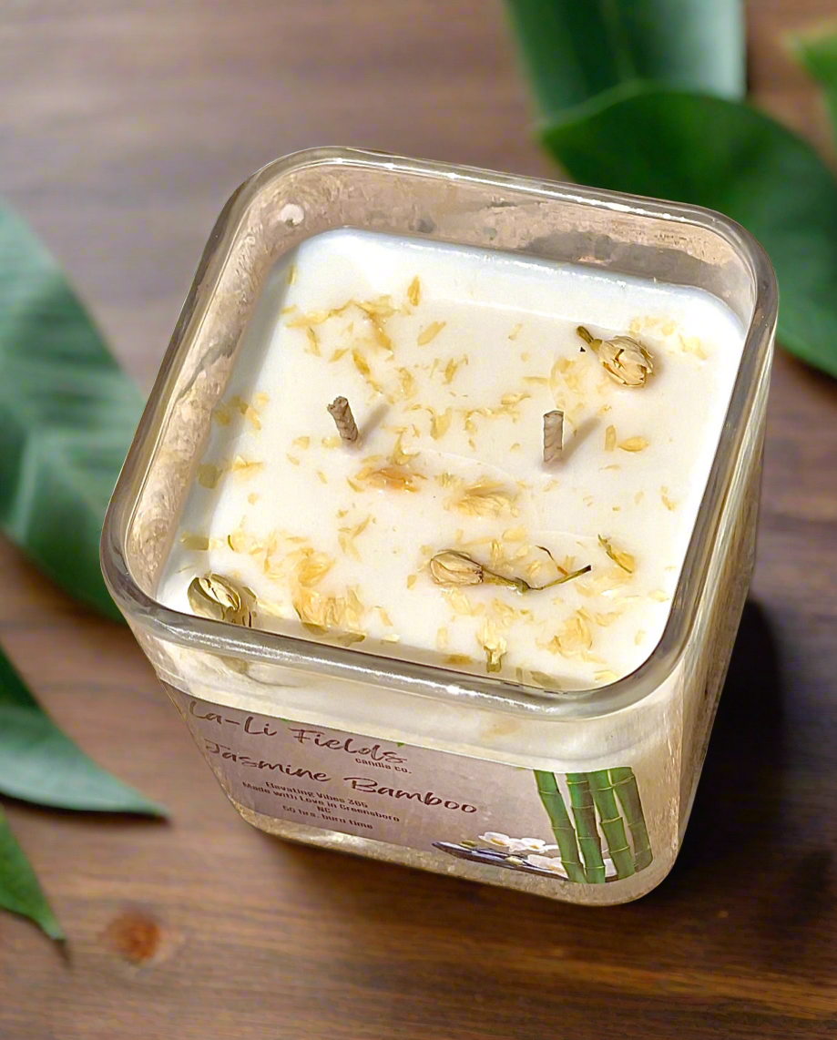 Jasmine Bamboo Aromatherapy Soy Candle