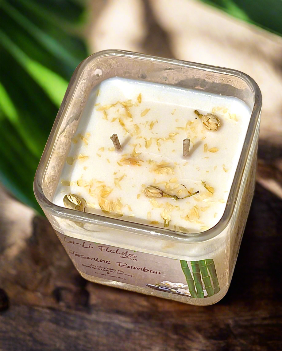 Jasmine Bamboo Aromatherapy Soy Candle