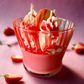 Strawberry Drizzle Dessert Candle