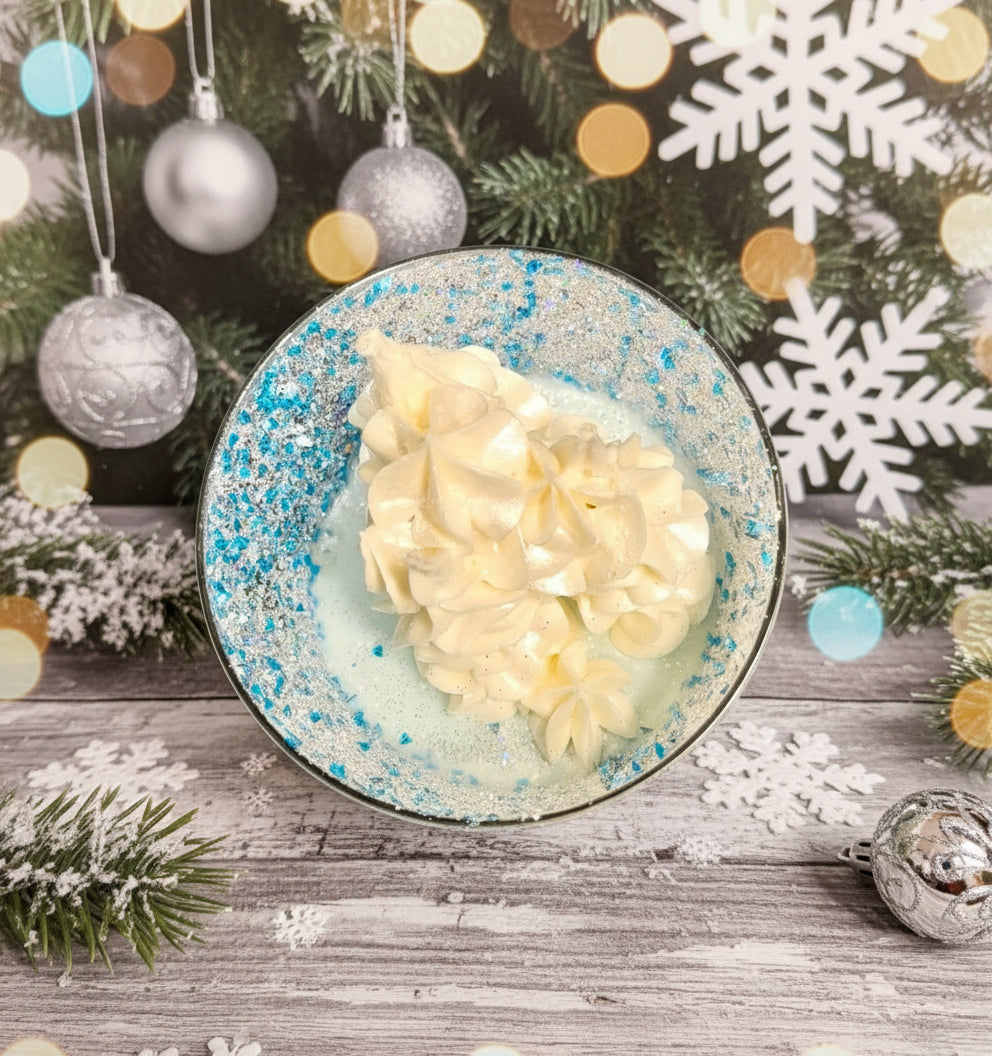 Winter Sugar Wonderland Dessert Candle