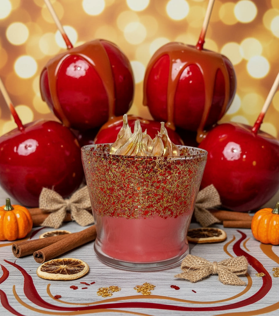 Candy Apple Cheer Dessert Candle