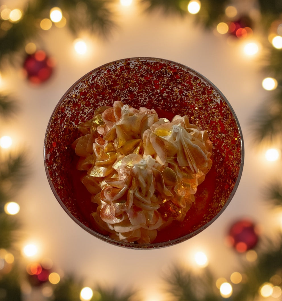 Candy Apple Cheer Dessert Candle