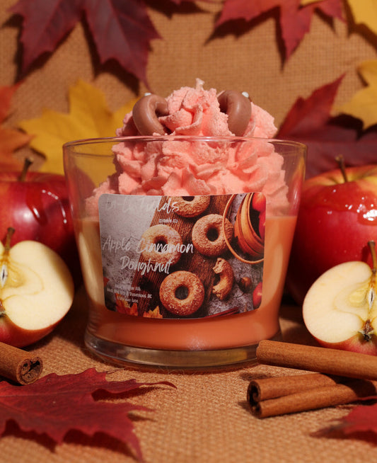 Apple Cinnamon Doughnut Dessert Candle