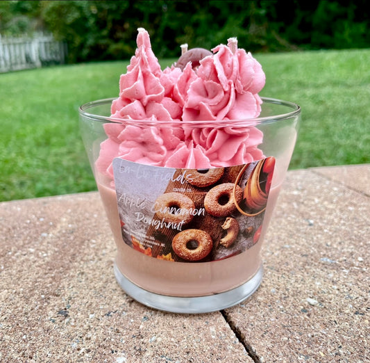 Apple Cinnamon Doughnut Dessert Candle