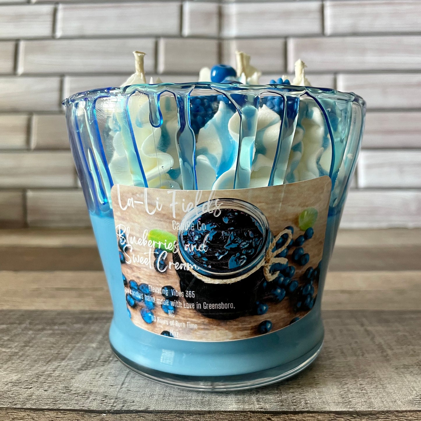 Blueberries N Sweet Cream Dessert Candle