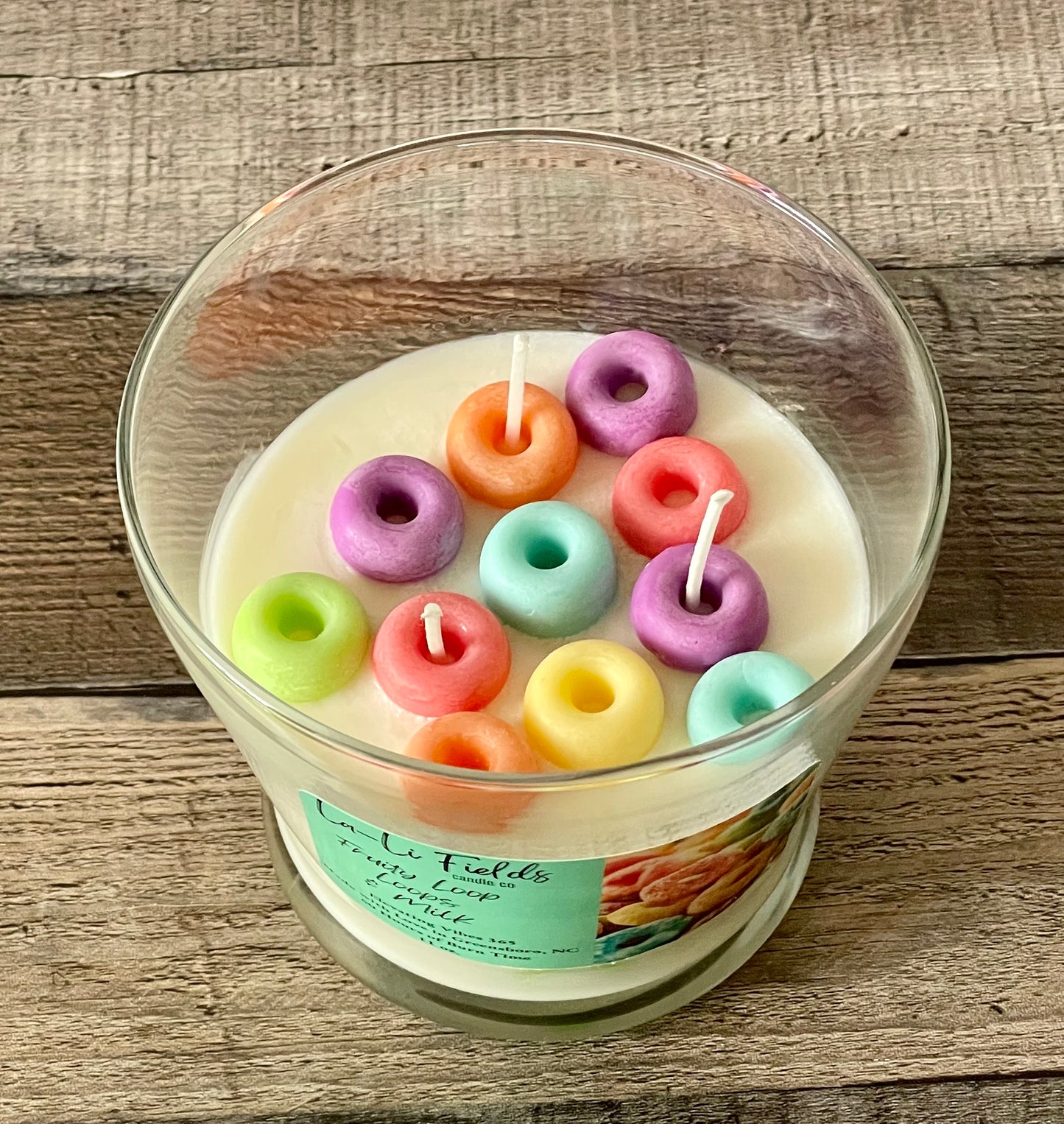 Fruity Loop Loops Dessert Candle
