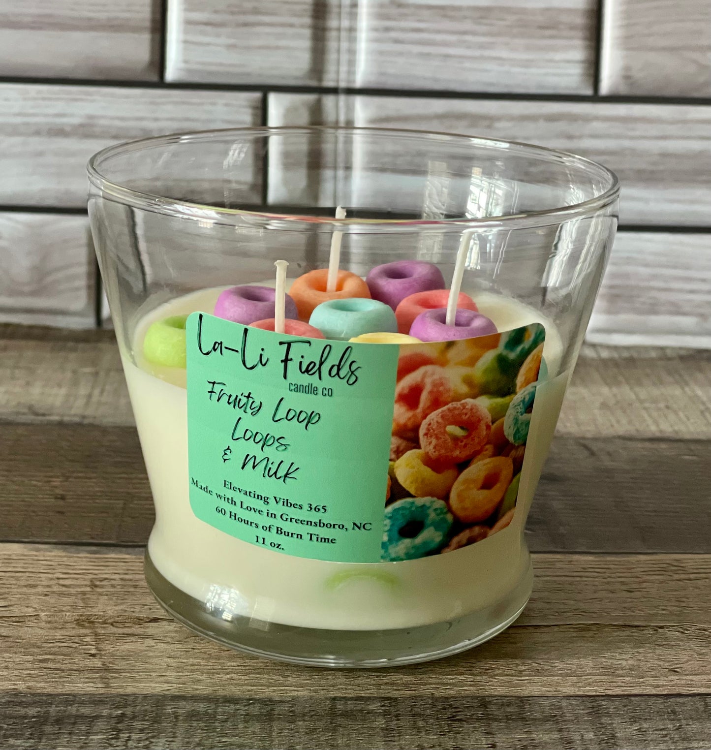 Fruity Loop Loops Dessert Candle