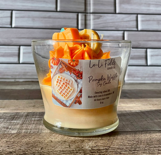 Pumpkin Waffle Dessert Candle