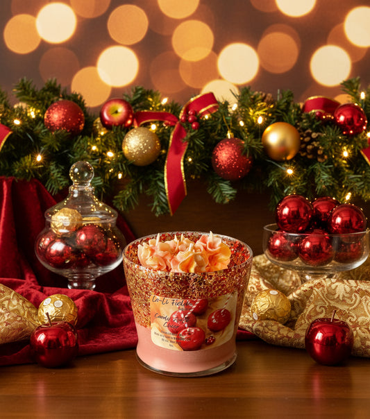 Candy Apple Cheer Dessert Candle
