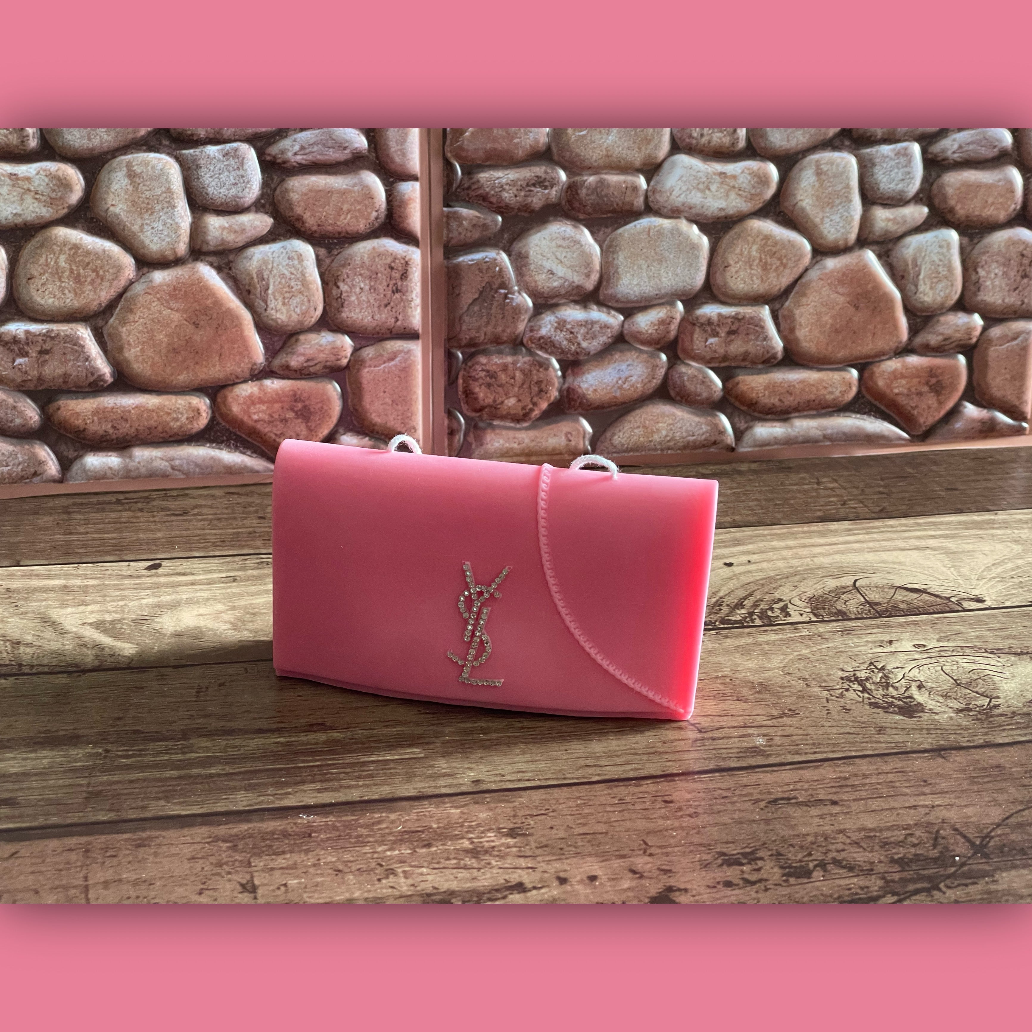 Ysl pink clutch hot sale