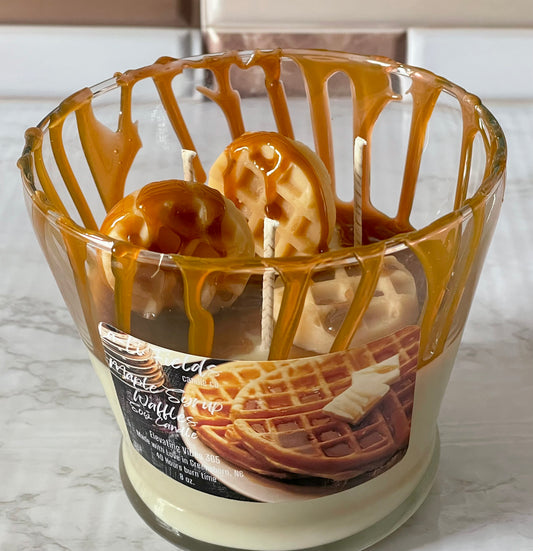 Maple Syrup Waffle Dessert Candle