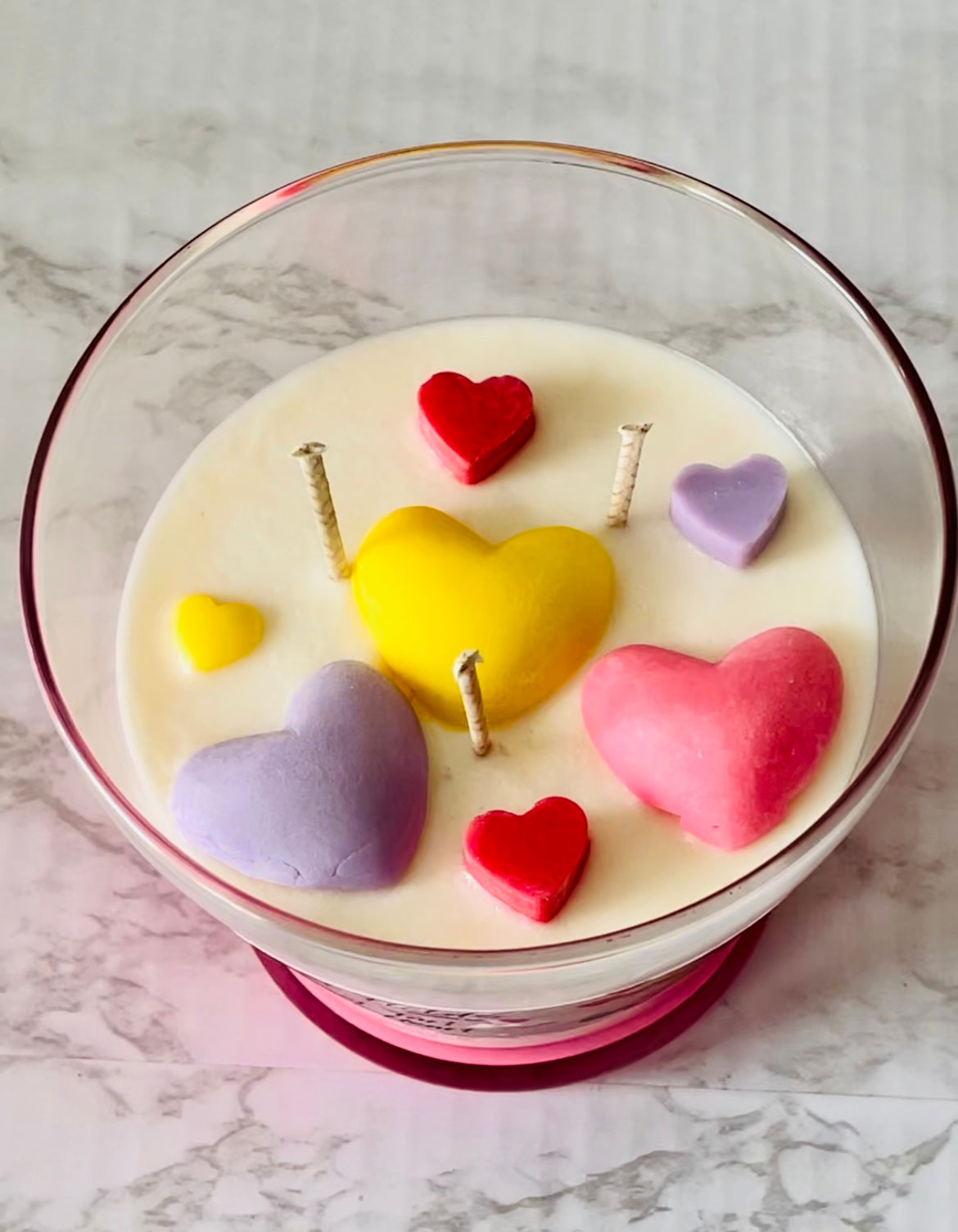 Sweet Tart Sweet Heart Dessert Candle